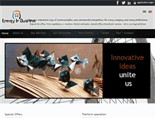 Tablet Screenshot of energyinbusiness.com
